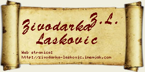 Živodarka Lasković vizit kartica